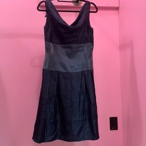 Adrianna Papell Short Navy Blue Dress